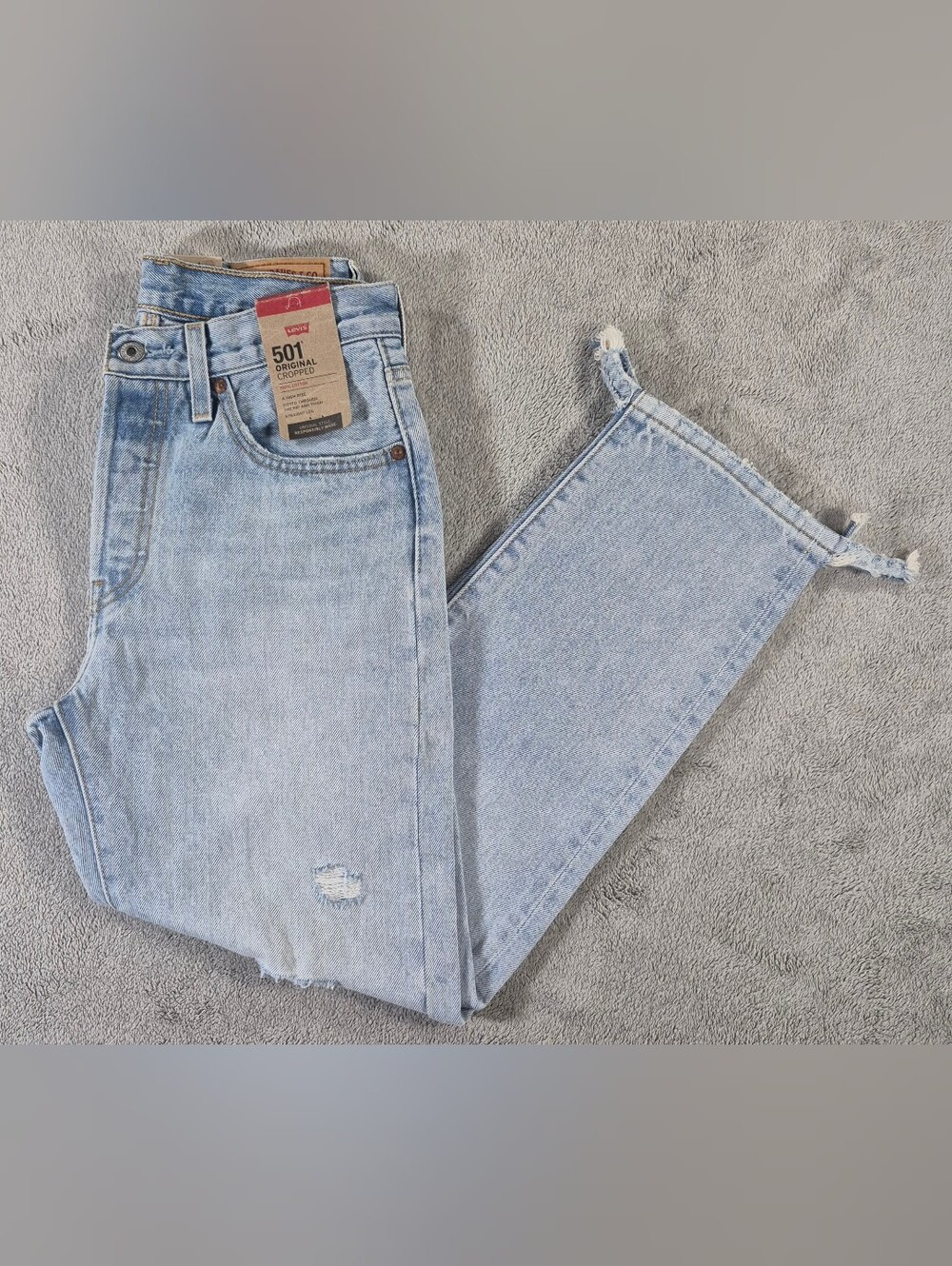 Levi's 501 Original Cropped Women's Jeans - Light Blue